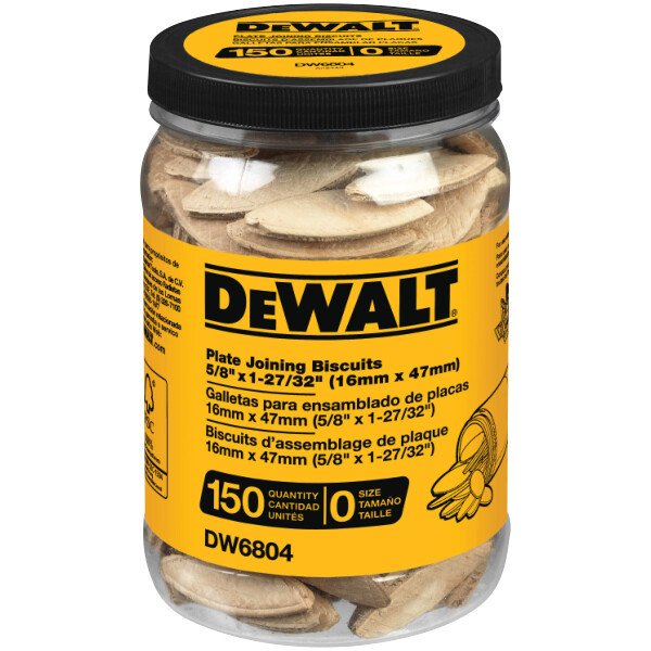 DEWALT Tube Of 150 No. 0 Size Biscuits
