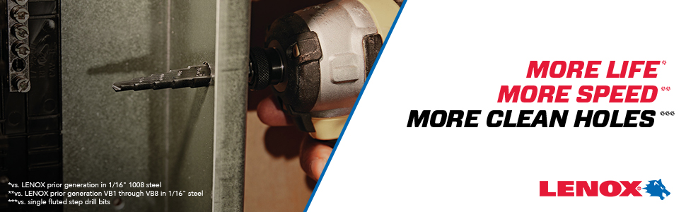 LENOX Step Drill Bit, 1/4-To-3/4-Inch