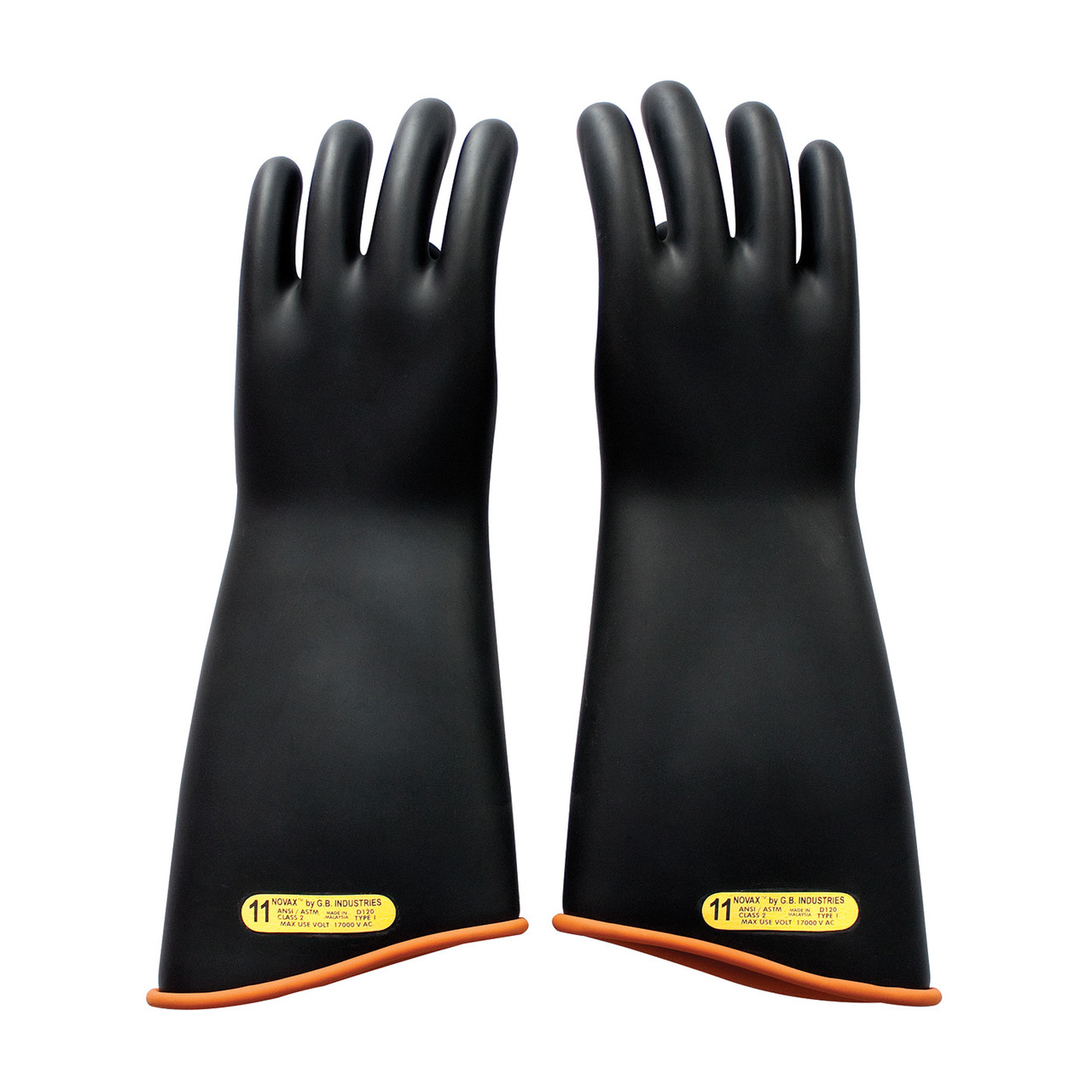 NOVAX® 158-2-18  Insulating Gloves, Size 10.5, Black