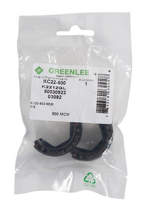 GREENLEE Die, 500 MCM (KC22)
