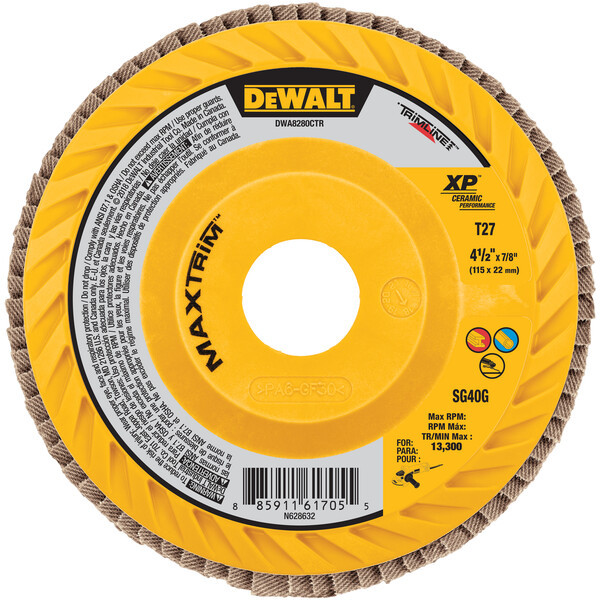 DEWALT Xp Ceramic Maxtrim Trimmable Flap Disc