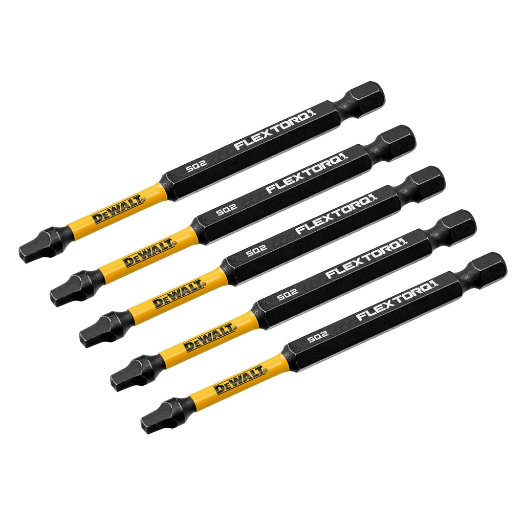 DW FLEXTORQ 5PK 3.5IN BITS FOR SQ2