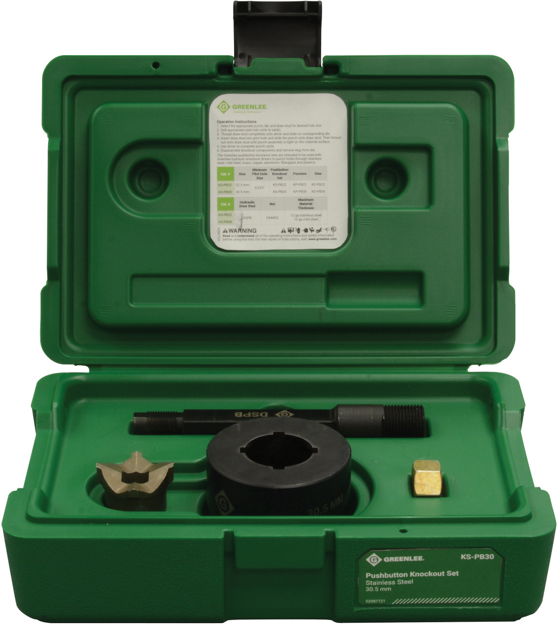 GREENLEE Pushbutton Set 30.5mm