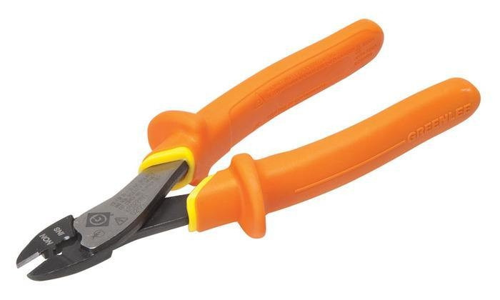 GREENLEE Crimping Tool, Terminal, Insulated, Molded Handles