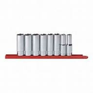 8 Pc. 1/2" Drive 6 Point Deep SAE Socket Set