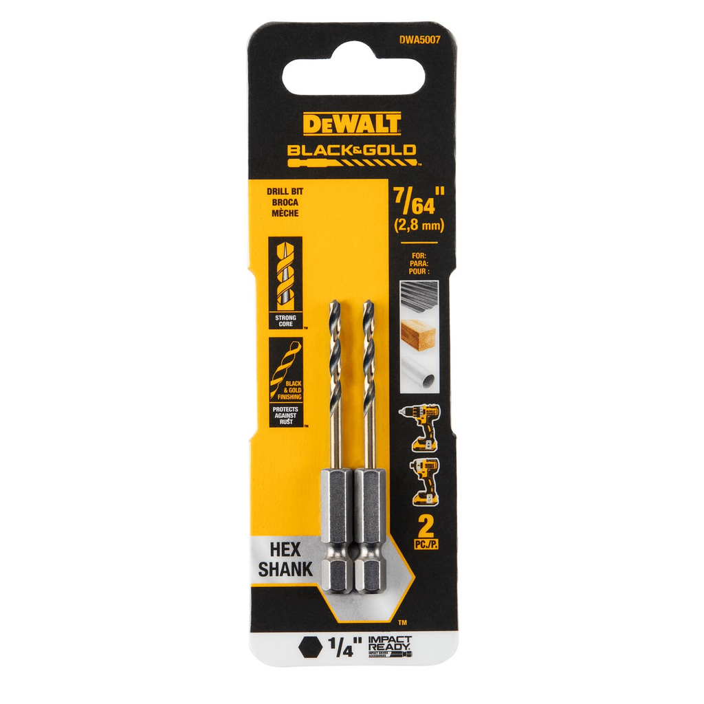 7/64 BLACK AND GOLD IR DRILL BIT