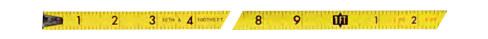 12FT A4 Blade Toggle Short Tape Measure 6/PK