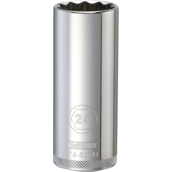 DEWALT 001Pc 12Dr Deep Socket-12Pt-24