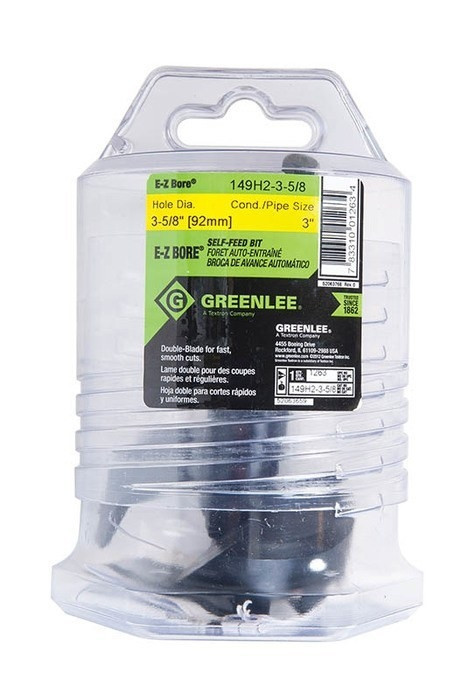 GREENLEE 3-5/8" E-Z Bore® Bit