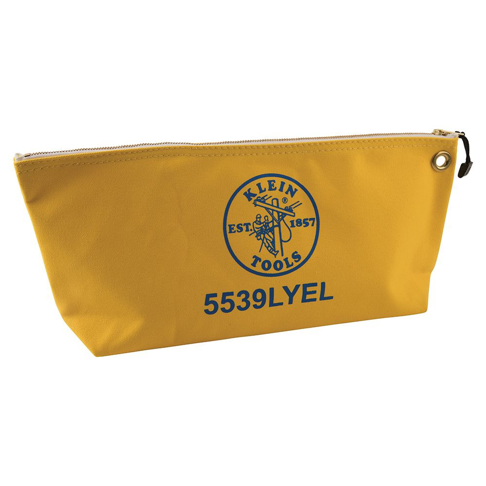 Klein Canvas Bag with Zipper, Large Yellow