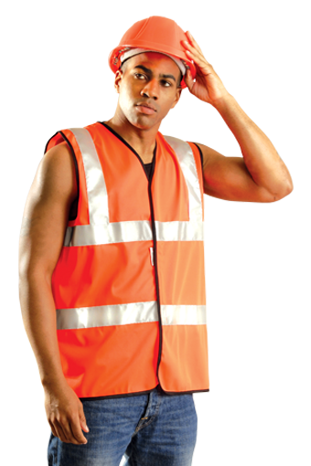 Occunomix Premium Solid Duall Stripe Full Safety Vest 1/EA