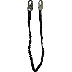 SafeWaze PRO 6' Internal Energy Absorbing Lanyard: Dual Leg, Snap Hooks