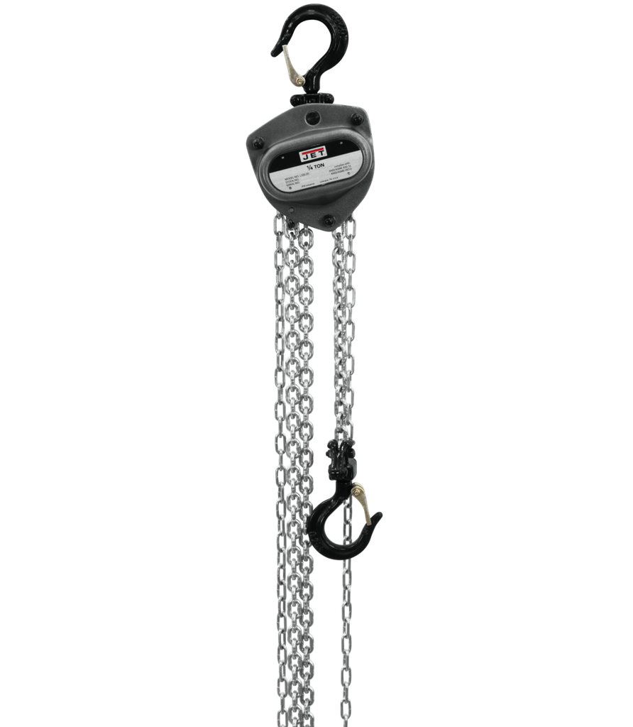 L-100-250WO-10, 1/4-Ton Hand Chain Hoist With 10' Lift & Overload Protection