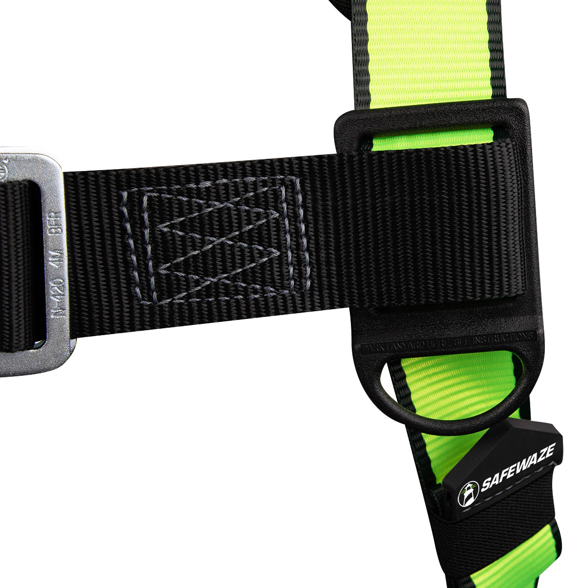 SafeWaze PRO Construction Harness: 3D, Dorsal Link, MB Chest, TB Legs, Fixed Waist Pad  (L)
