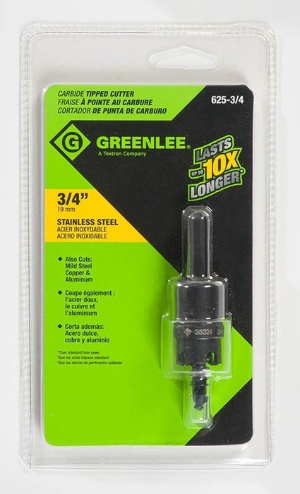 GREENLEE 3/4" Carbide-Tipped Hole Cutter