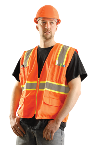 Occunomix Classic Solid Two-Tone Surveyor Vest 1/EA