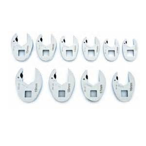 10 Pc. Metric Ratcheting Crowfoot Set