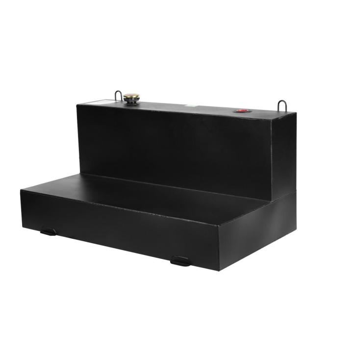 JOBOX 103 Gallon Black L-Shaped Steel Liquid Transfer Tank for Trucks