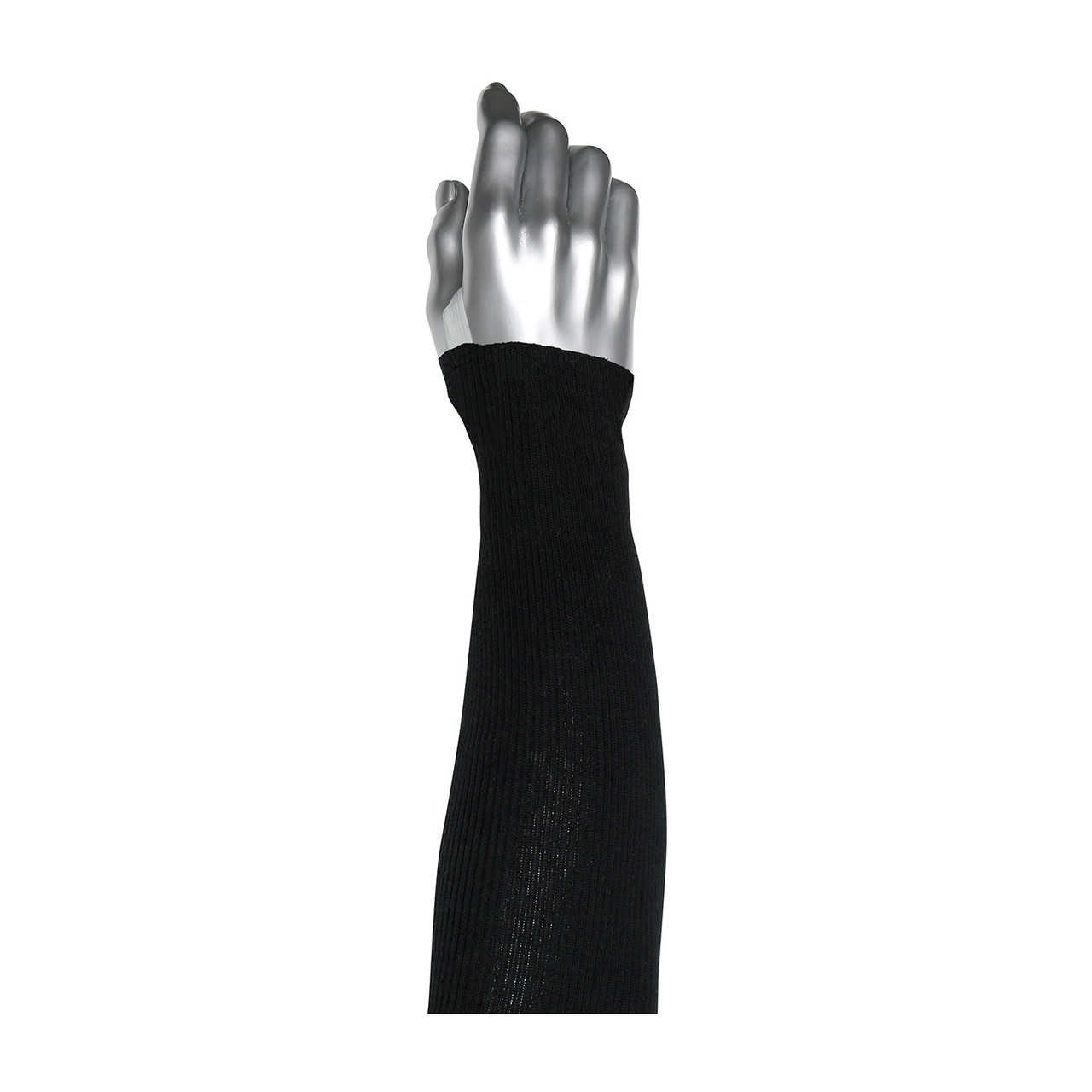 Kut Gard® 15-21PRIBPS-ET  Cut Resistant Sleeve, Size 22", Black, ANSI A2