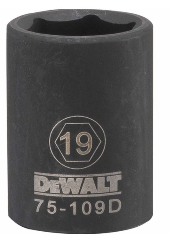DEWALT Dwmt 6Pt 1/2In Dr Im Skt 19 Mm