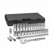 33 Pc.1/2" Drive 12 Point SAE Standard and Deep Socket Set