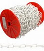 PLASTIC CHAIN,#8,WHITE,60'/RL