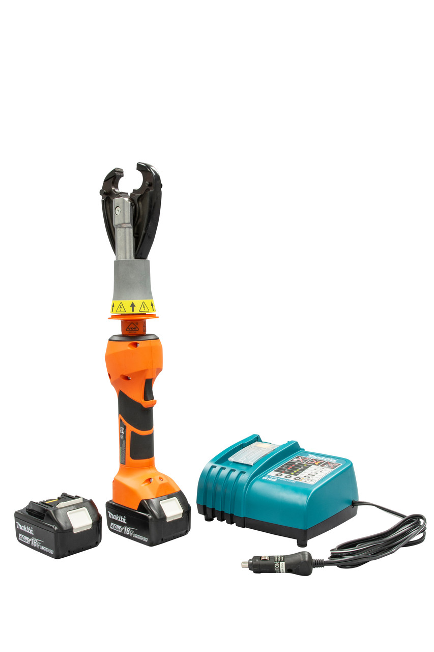 GREENLEE 6 Ton Insulated Crimper with CJDE Head and 12V Charger