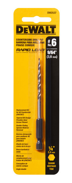 DEWALT Drill Bit, #6 Countersink, 9/64-Inch