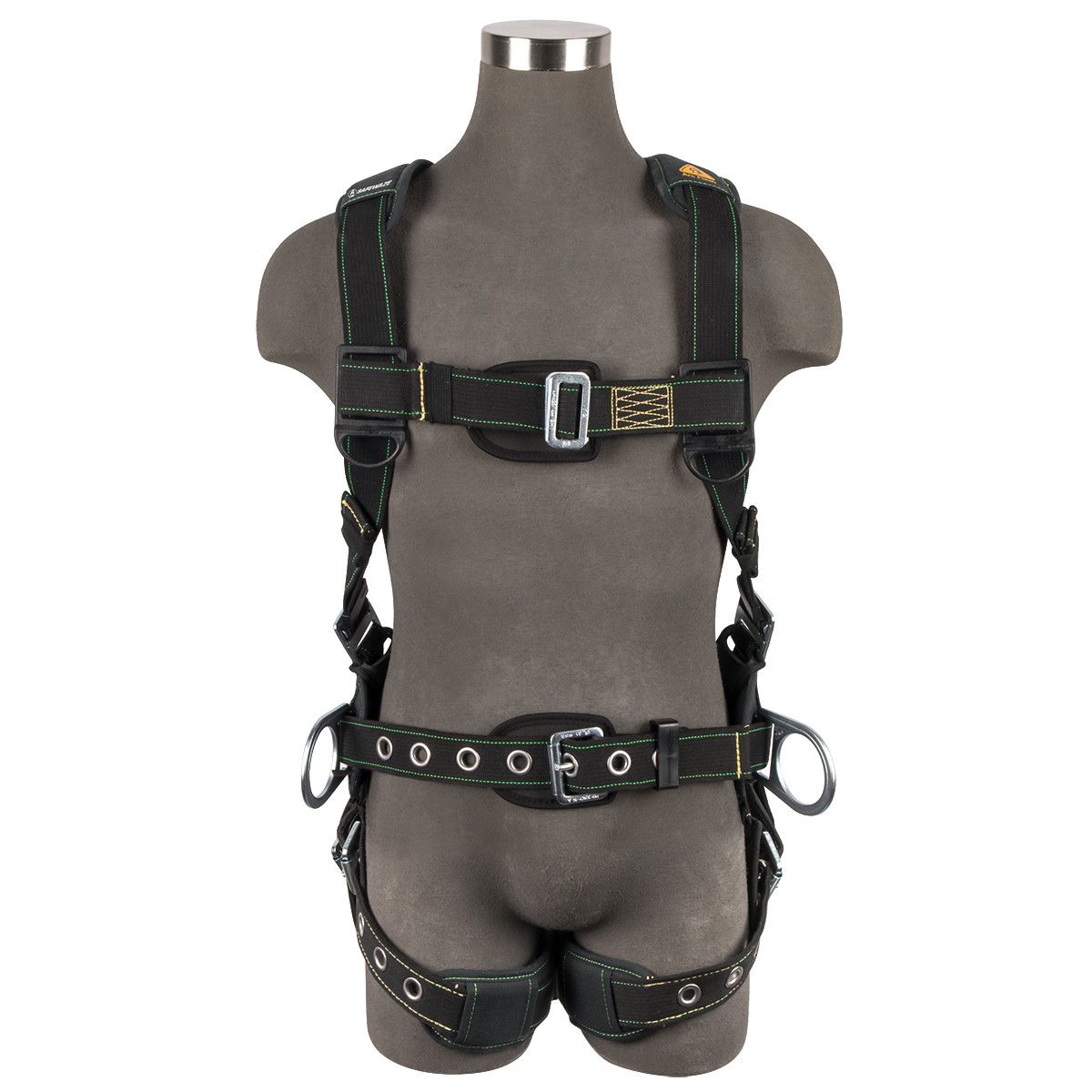 SAFEWAZE Arc Flash Construction Harness: 3D, MB Chest, TB Legs (M)