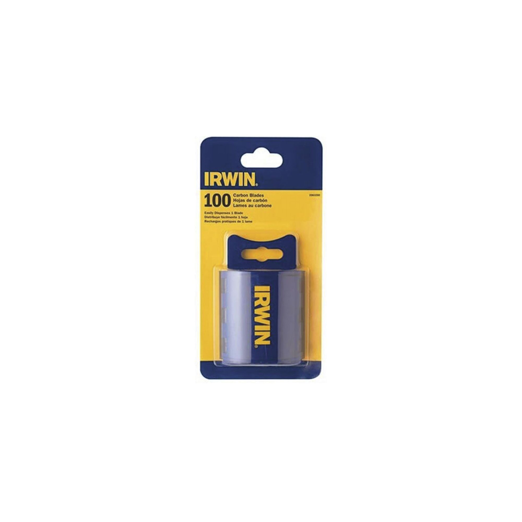 IRWIN UTILITY KNIFE CARBON BLADE 100PK