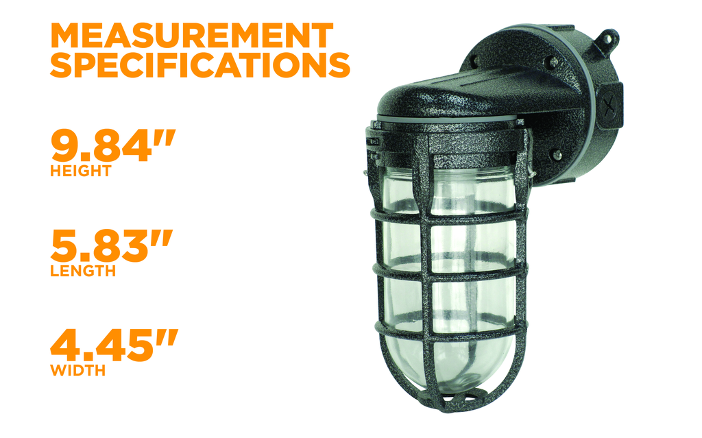 WOODS LIGHT, SECURITY WEATHER TIGHT WALL MOUNT 12/BX (P/N L1707SVBLK)