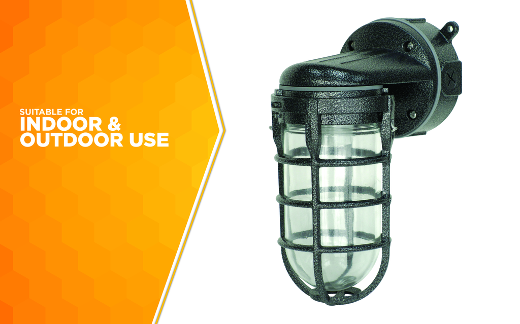 WOODS LIGHT, SECURITY WEATHER TIGHT WALL MOUNT 12/BX (P/N L1707SVBLK)