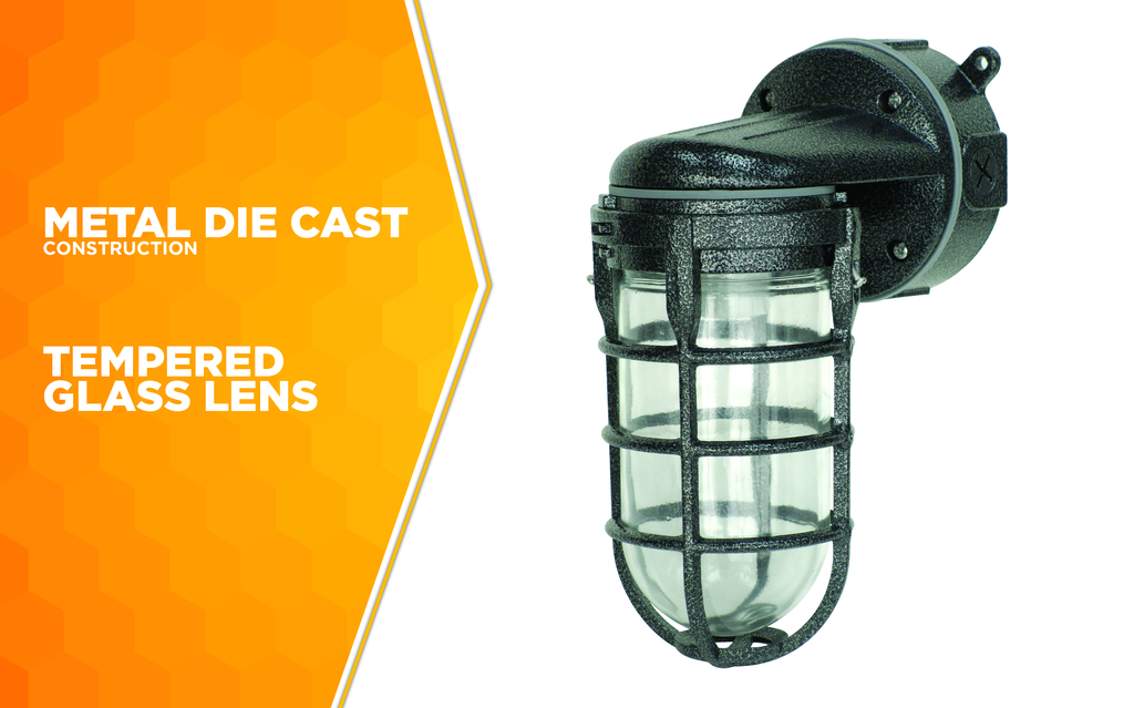 WOODS LIGHT, SECURITY WEATHER TIGHT WALL MOUNT 12/BX (P/N L1707SVBLK)