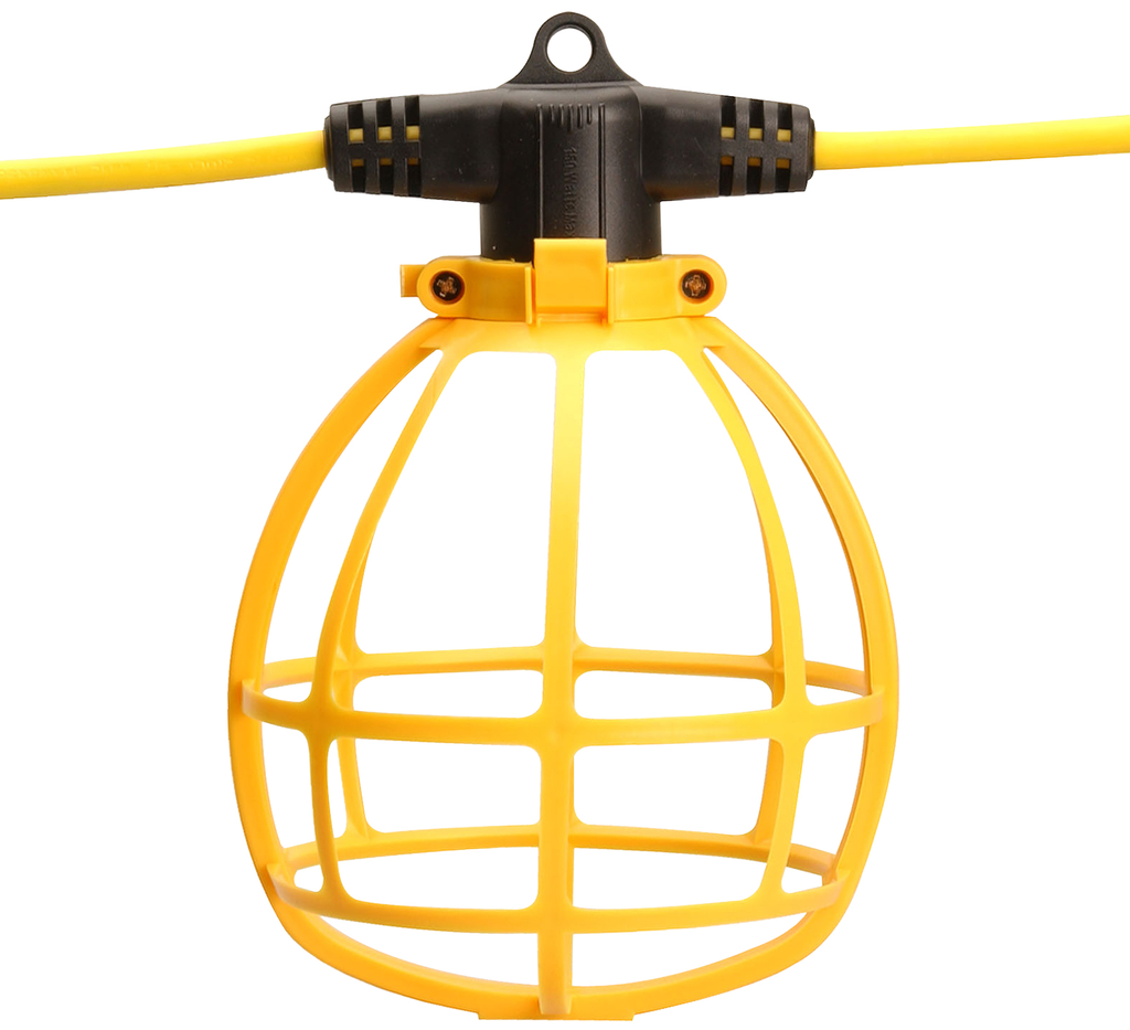 SOUTHWIRE 100' Plastic Cage String Light W/ 14/2 SJTWCord 1/BX