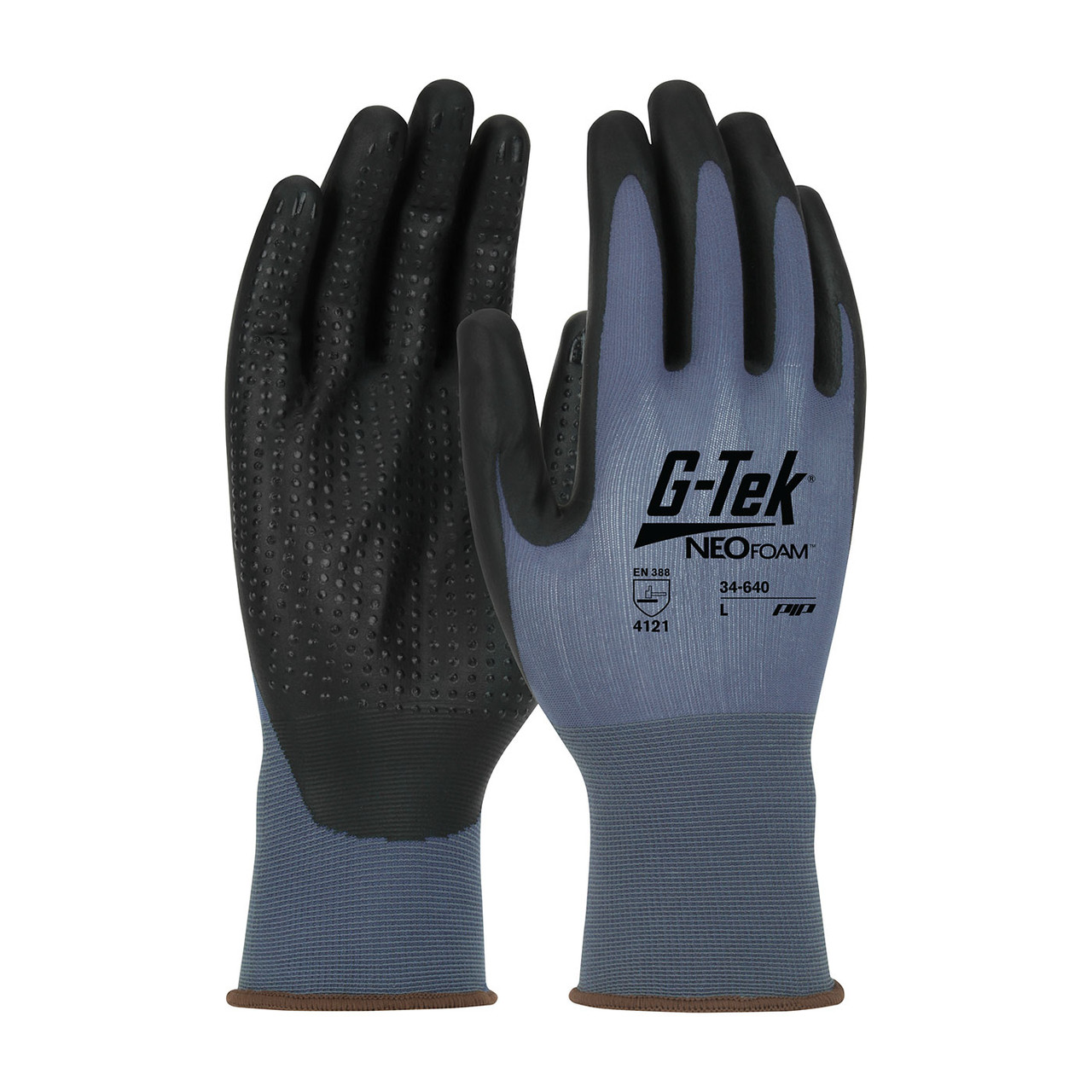 G-Tek® NeoFoam® 34-640  SeamlessGlove Coated, Size L, Blue