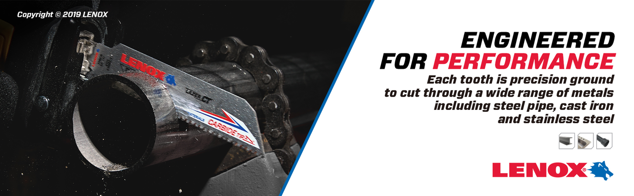 LENOX 6" 8TPi Lazer Ct 6108Rct Reciprocating Saw Blade 1Pk