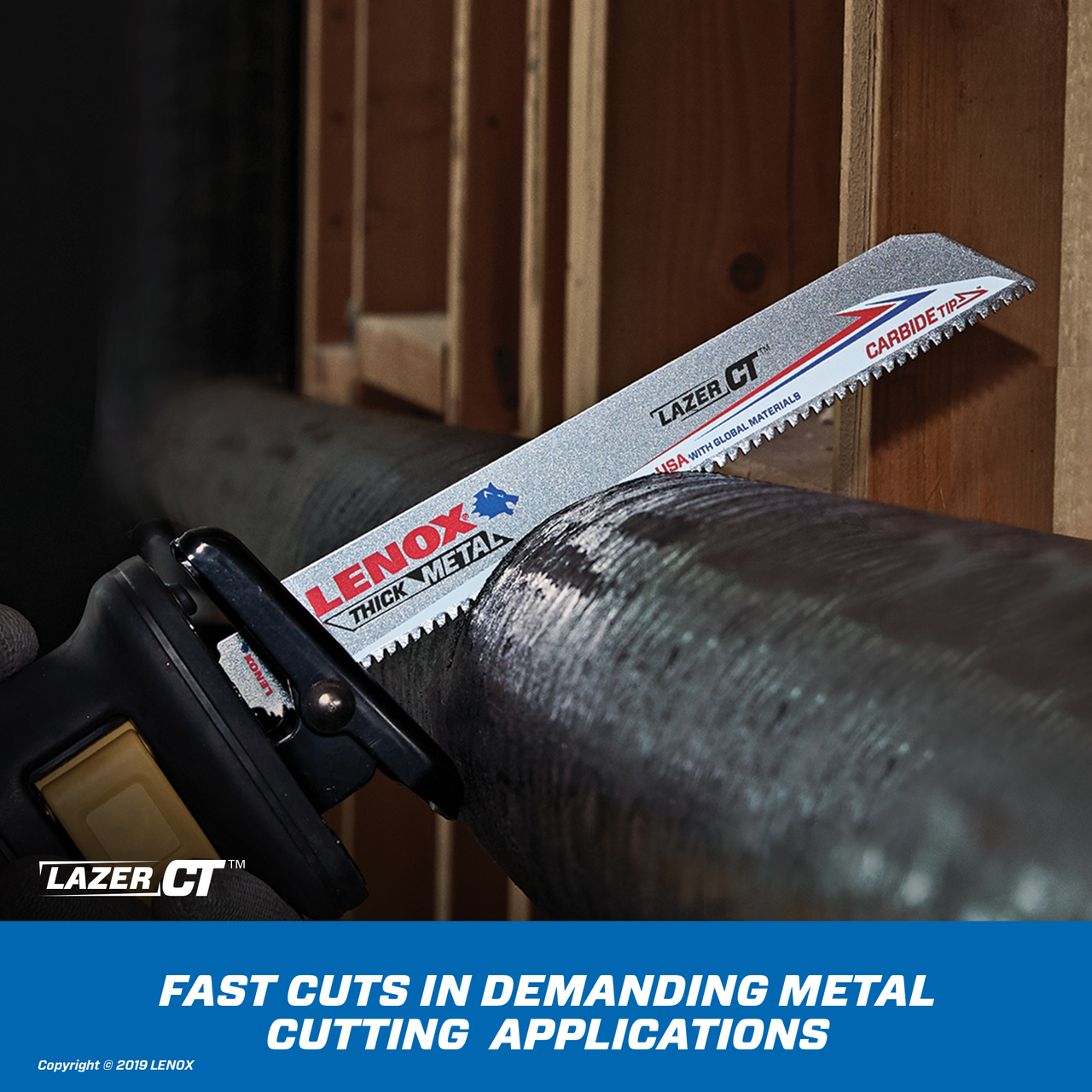 LENOX 6" 8TPi Lazer Ct 6108Rct Reciprocating Saw Blade 1Pk