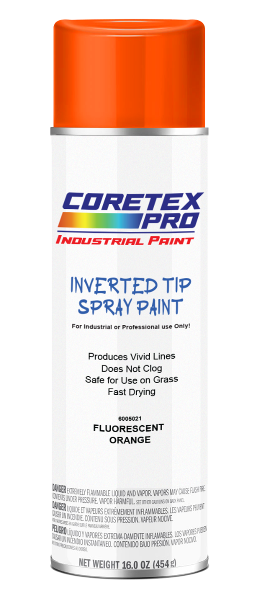 Coretex Upside Down Paint Flourescent Orange 12/CS 60CS/Pallet