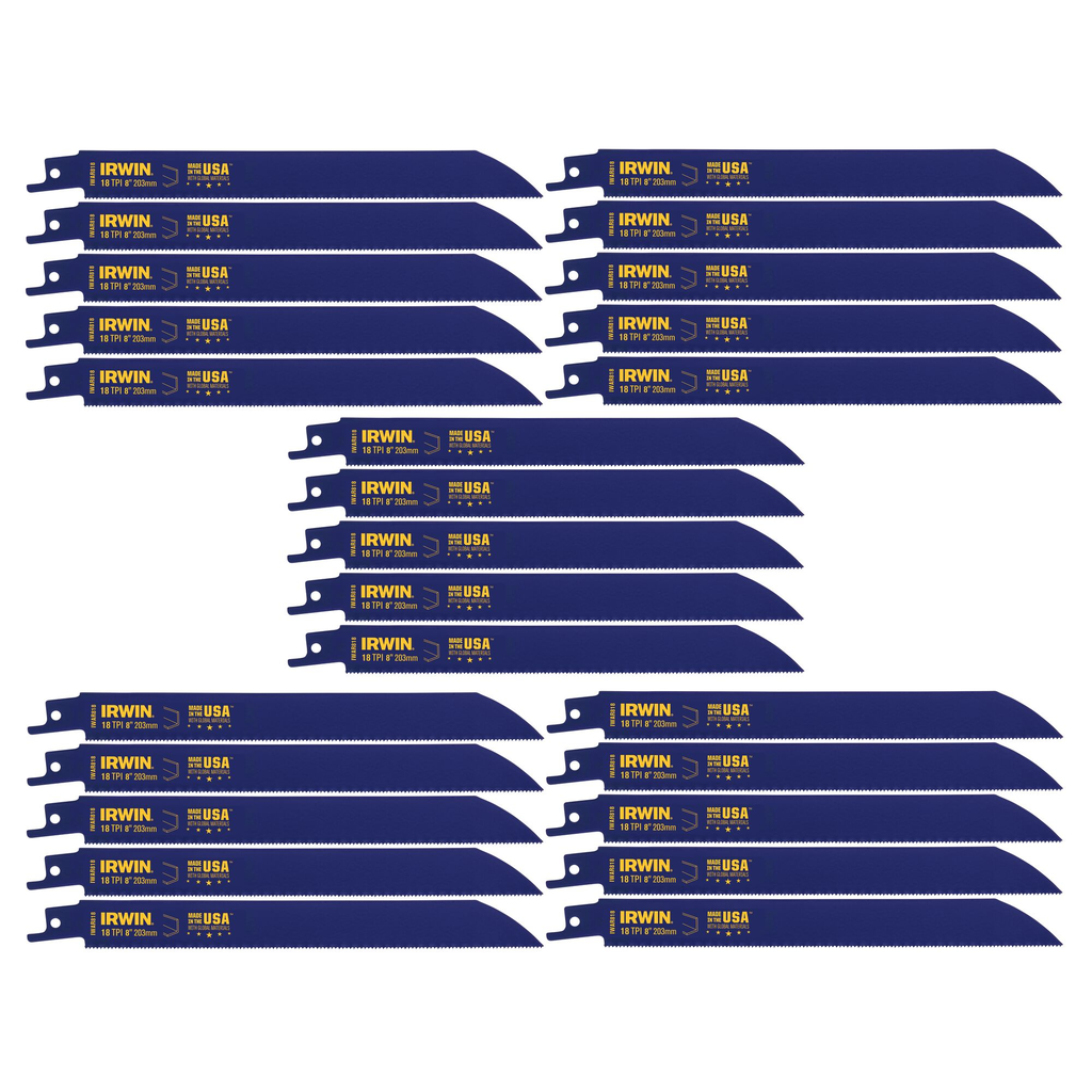 IRWIN RECIP 8" 18TPI 25PK