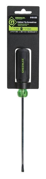 GREENLEE Round Shank 3/16" X 6" Flat Blade Screwdriver