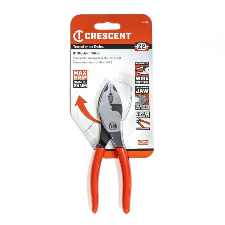 Z2 PLIER,6",SLIP JOINT, DIPPED HANDLE