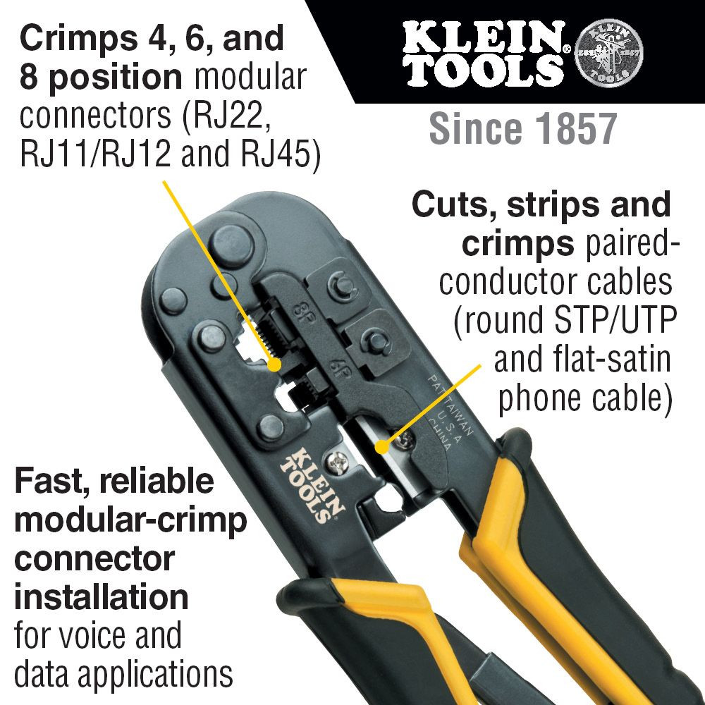 Klein Twisted Pair Installation Kit with Zipper Pouch