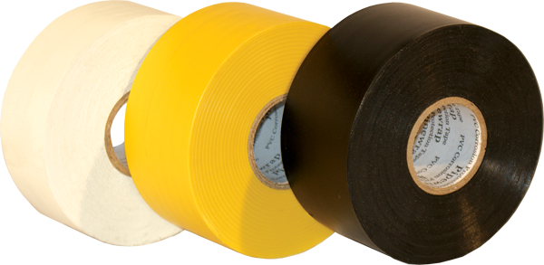 Electro-Tape  4"  (100 mm)    x 100 ft 10mil General Purpose PVC Pipe Wrap Tape - White 12/CS
