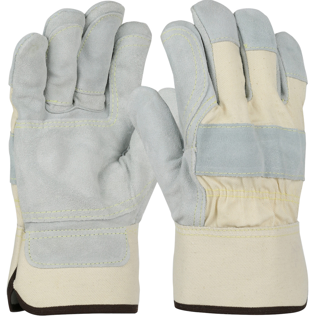 PIP® 500DP-AA  Leather Palm Gloves, Size S, Natural