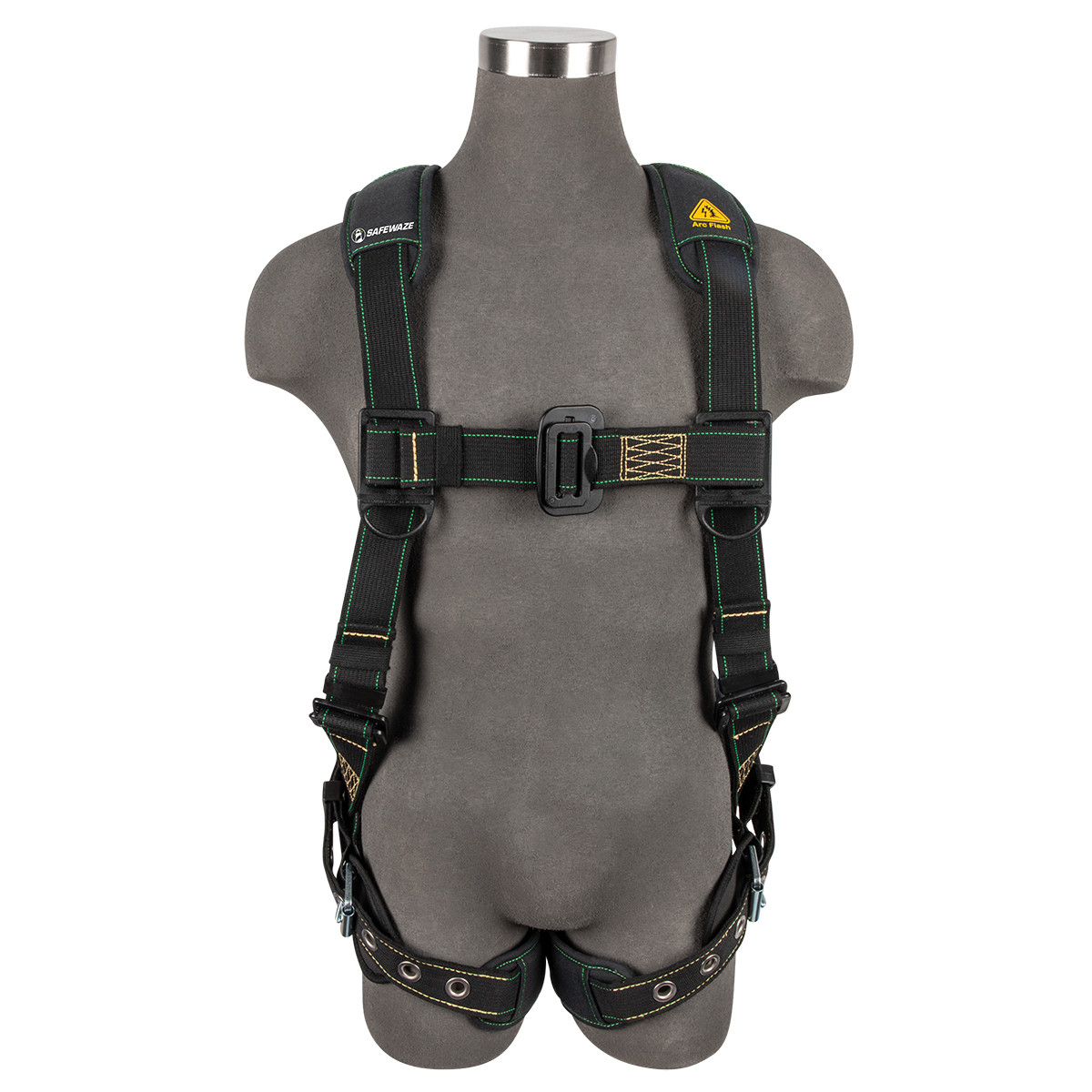 SAFEWAZE Arc Flash Full Body Harness: DE 1D, DE MB Chest, TB Legs (M)
