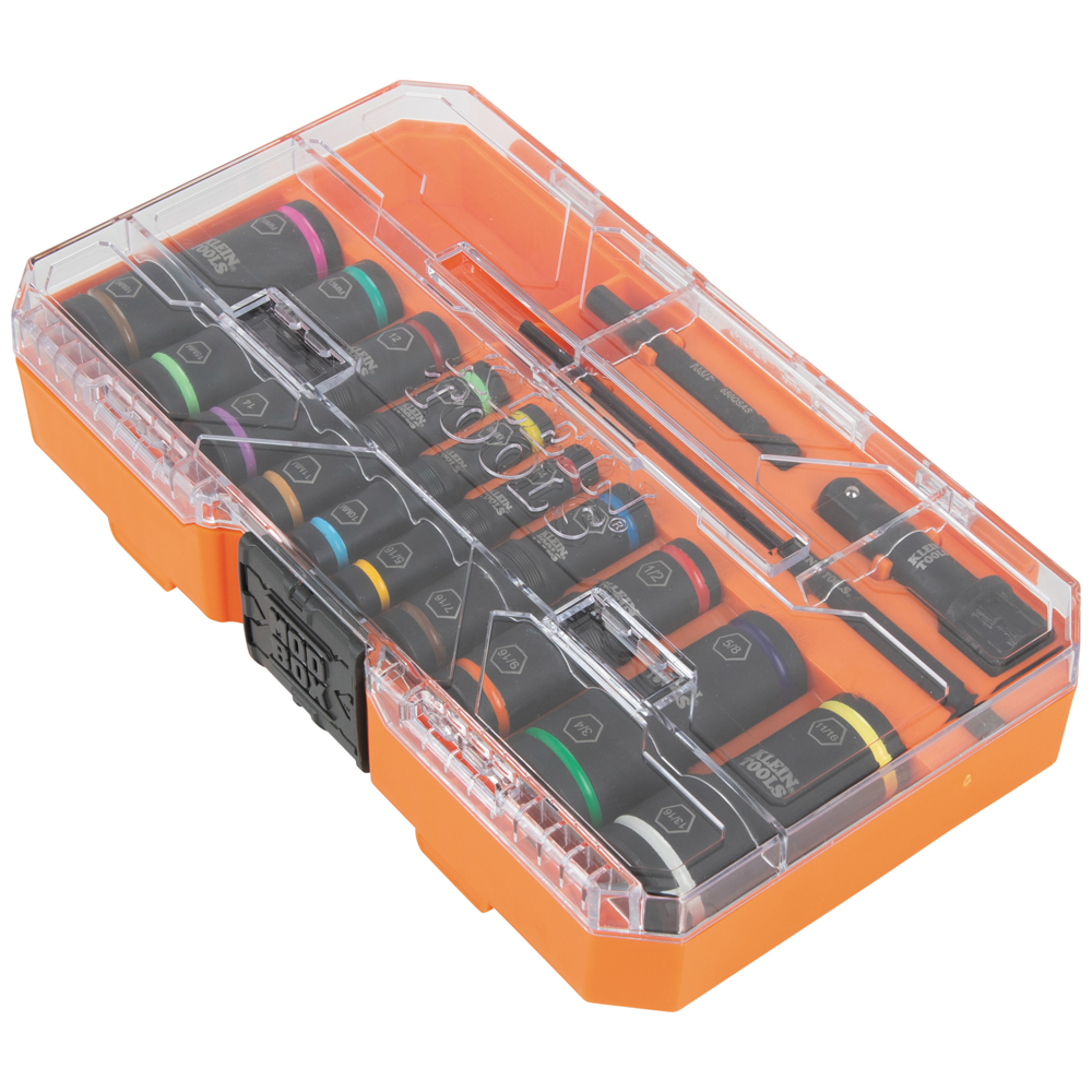 Flip Impact Socket Set, SAE and Metric, 13-Piece