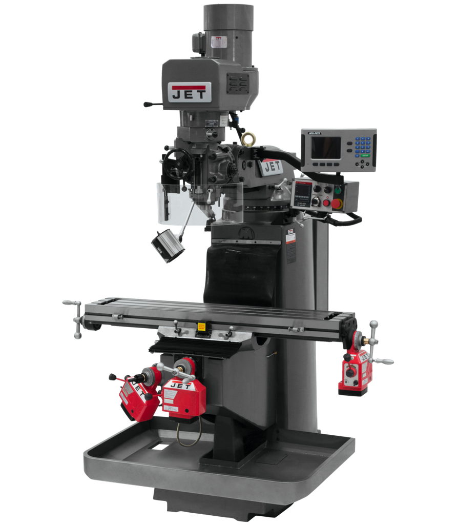 JTM-949EVS Mill With Acu-Rite 203 DRO With X, Y and Z-Axis Powerfeeds