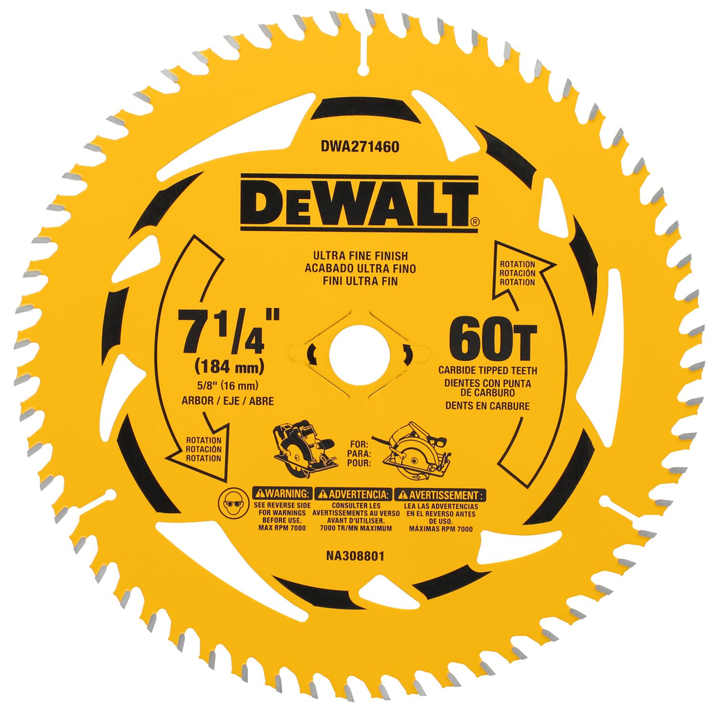 7 1/4IN 60T SINGLE BLADE