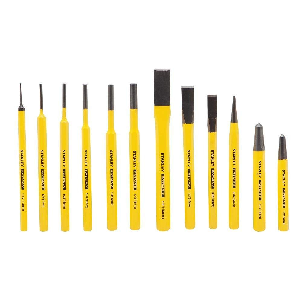 STANLEY FM 12PC PUNCH AND CHISEL SET