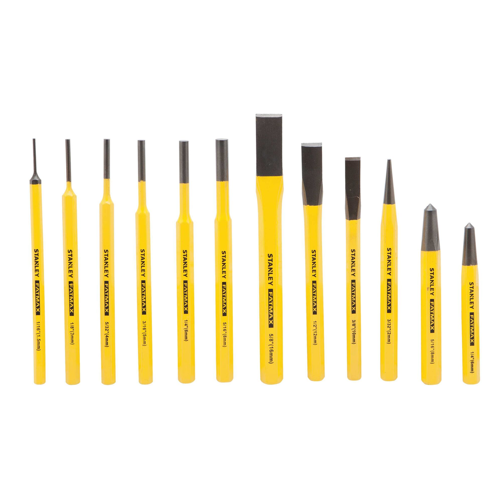 STANLEY FM 12PC PUNCH AND CHISEL SET